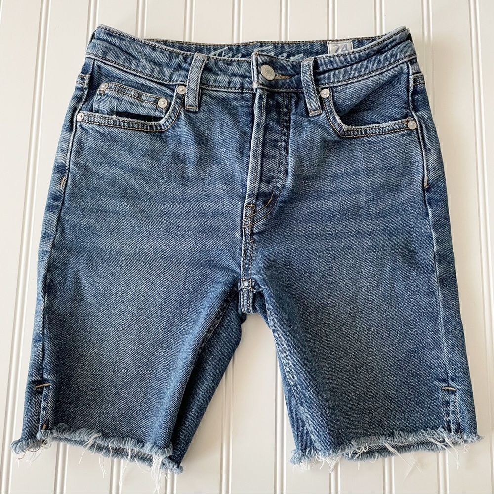 We The Free Button Fly Cut Off Jean Shorts - Size 24